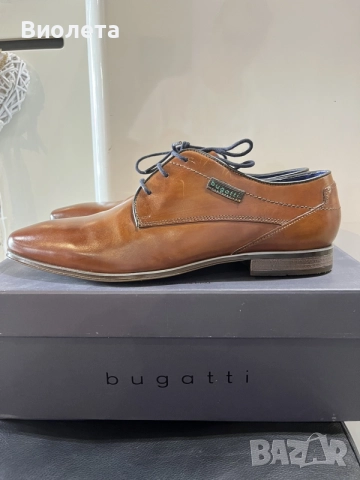 Елегантни мъжки обувки Bugatti номер 43, снимка 3 - Спортно елегантни обувки - 55843257