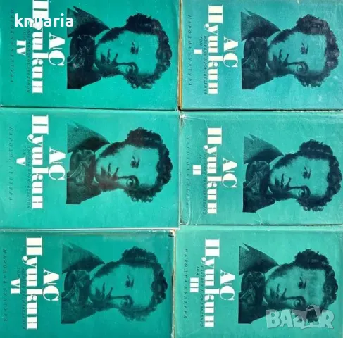 Александър Пушкин Избрани произведения в 6 тома: том 1-6