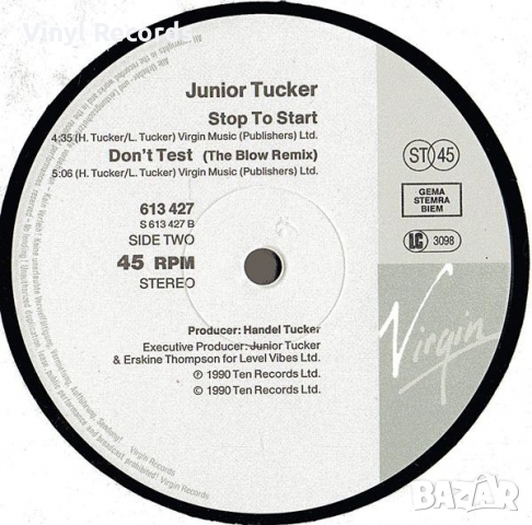 Junior Tucker ‎– 16 (Into The Night) Vinyl, 12", снимка 3 - Грамофонни плочи - 36111241