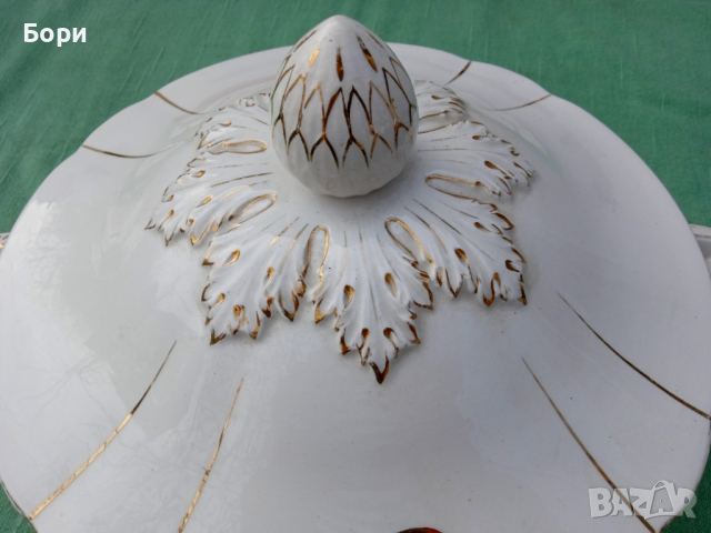Стар немски порцеланов супник, снимка 4 - Чинии - 36260917