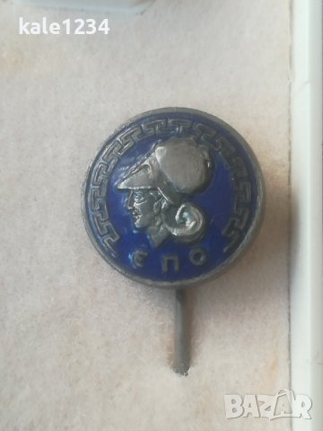 Рядка значка. Футболна федерация Гърция. Geece. Емайл. , снимка 2 - Колекции - 44418802