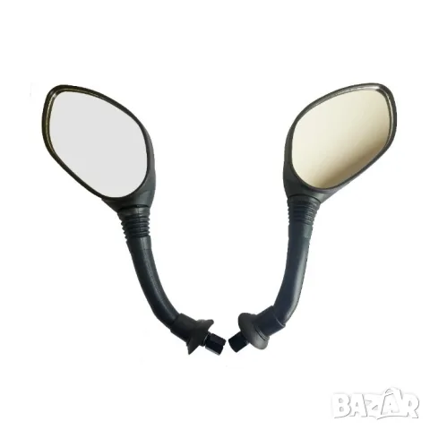 Пластмасови мото огледала с рамена 17 cm и резба 8 mm
