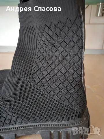 Боти тип чорап н.39, снимка 4 - Дамски боти - 48652704