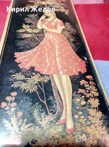 СТАРА РУСКА РОМАНТИЧНА РИСУНКА ПРИНТ от СССР ПЕРИОДА МНОГО КРАСИВА За ДЕКОРАЦИЯ КОЛЕКЦИЯ 47607, снимка 4 - Пана - 47920352