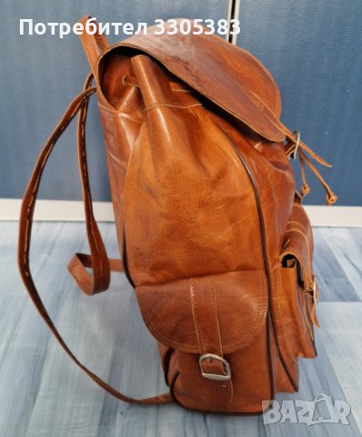 Раница от камилска кожа, снимка 3 - Раници - 41189723