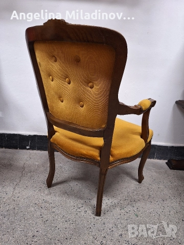 Винтидж кресло Луи XV , снимка 5 - Дивани и мека мебел - 52926224
