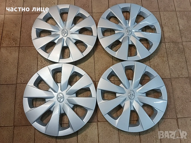 Toyota оригинални тасове 15 цола, снимка 6 - Аксесоари и консумативи - 53366550