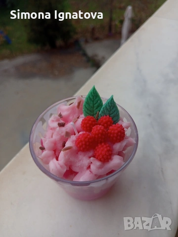 Ръчно направена натурална соева свещ , снимка 3 - Декорация за дома - 53516859