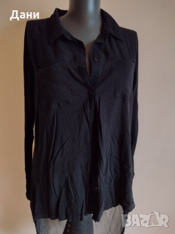 Елегантна черна риза  ZARA, снимка 1