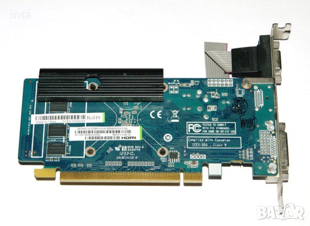 Видеокарти AMD Radeon HD5450 1GB HDMI, Sapphire,Gigabyte Low Profile, пасивно охлаждане, снимка 6 - Видеокарти - 41751647