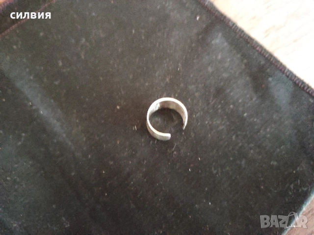 дамски сребърен пръстен, снимка 2 - Бижутерийни комплекти - 41348525