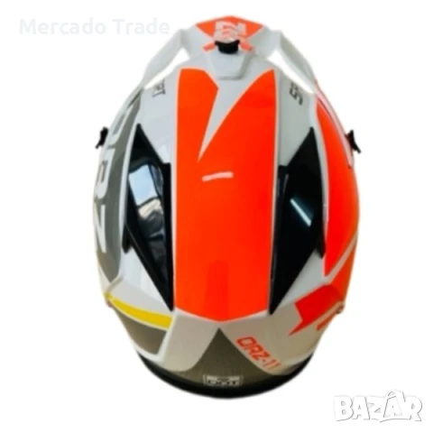 Кросова каска, За мотор, Атв и велосипед, S и M размер, Бял, снимка 5 - Аксесоари и консумативи - 50577939