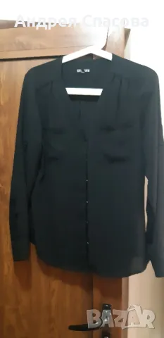 дамска черна риза