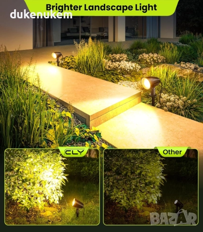 Комплект от 3 броя LED Градински прожектори 9W, 2700K, 680 lm, снимка 5 - Прожектори - 52549020