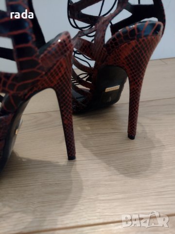 Сандали на ток Topshop, естествена кожа , снимка 2 - Дамски обувки на ток - 41341879