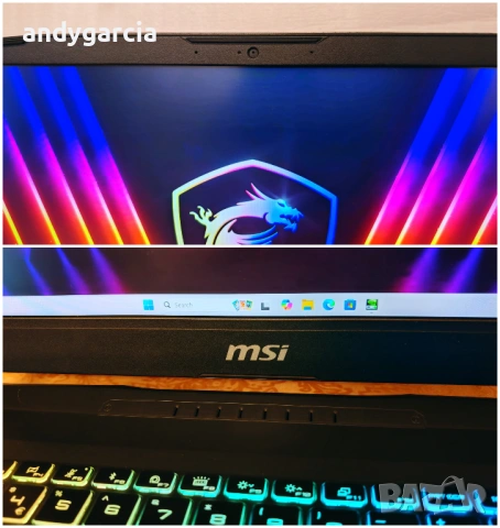 Nvidia RTX 5070 8GB/Intel Core i7-14650HX/15.6 2K 165Hz 100%DCI-P3/16GB RAM/512GB NVMe/MSI Katana 15, снимка 11 - Лаптопи за игри - 53388638