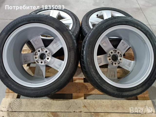 Лети джанти 16ки 5х100 Skoda + летни гуми 215/45/16 Dunlop, снимка 10 - Гуми и джанти - 52863828