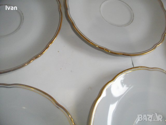 7 бр. Порцеланови Чинии ф150мм-BAVARIA-Стил Барок-Немски-За Чай/Кафе/Десерт, снимка 10 - Чинии - 39848331