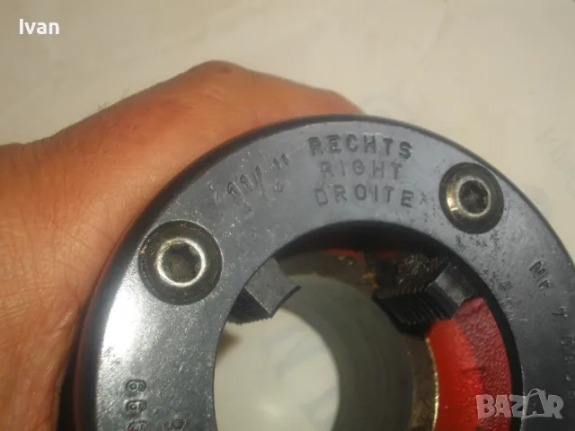 НОВА 1 1/4 цол ROTHENBERGER ДЯСНА РЕЗБОНАРЕЗНА ГЛАВА ЗА РЕЗБИ ТРЪБИ ЗА ВИНТОРЕЗ РОТЕНБЕРГЕР , снимка 10 - Други инструменти - 47876103