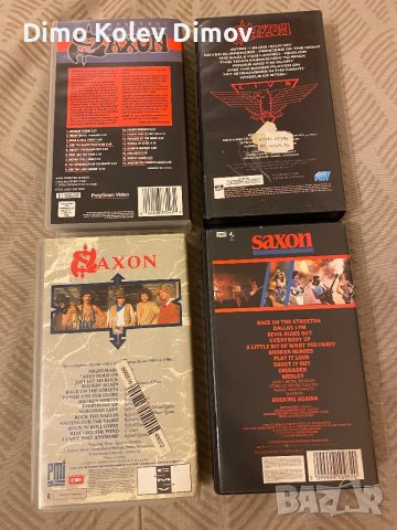 SAXON VHS Видео Касети HiFi Sound , снимка 2 - Други музикални жанрове - 42676204