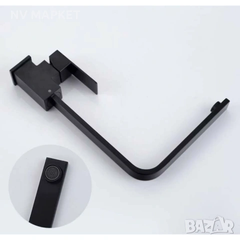 Смесител Едноръкохватков кухненски, цвят черен мат, Top Ceramic, снимка 3 - Смесители - 53837319