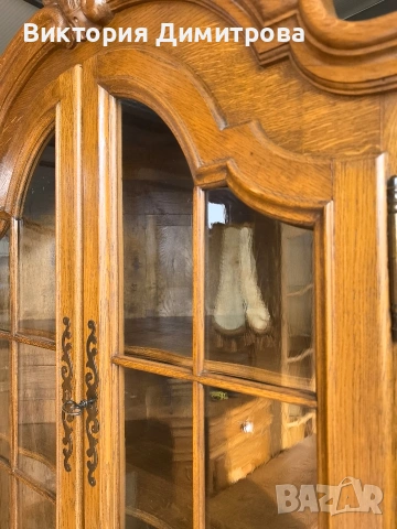 Ъглова витрина Антик , снимка 4 - Секции и витрини - 53611495