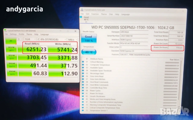 NVidia RTX 4070 8GB/AMD Ryzen 7 8845HS/16GB RAM/1TB SSD NVME/16 IPS 165Hz/HP Victus 16 Gaming геймър, снимка 14 - Лаптопи за игри - 53858589