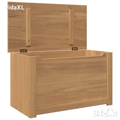 vidaXL Ракла за съхранение с капак PANAMA 79x42x46 см бор масив, снимка 5 - Скринове - 56147514