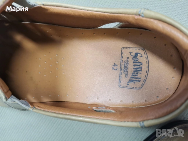 Анатомични кожени мъжки обувки SOFTWALK № 42, снимка 6 - Ежедневни обувки - 53530239
