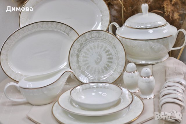 Сервиз за храна 37 части , снимка 9 - Сервизи - 40668711