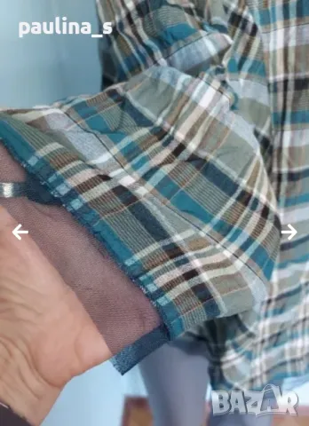 Два броя / Дамска памучна риза в каре / голям размер , снимка 11 - Ризи - 36505846