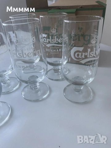 Чаши за бира Carlsberg, снимка 2 - Чаши - 55974016