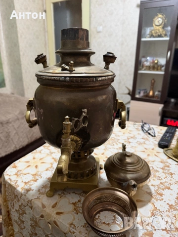 Стар самовар от бакър., снимка 4 - Антикварни и старинни предмети - 53745031