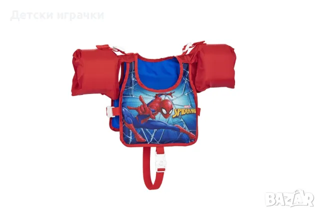 Детска жилетка SpiderMan BESTWAY, трикотажна, 65 см, за деца 3-6 г., червена/синя