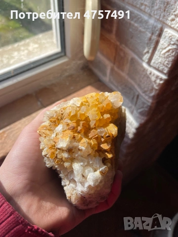 Друза кварц с лимонит и матрица , снимка 4 - Колекции - 53742178