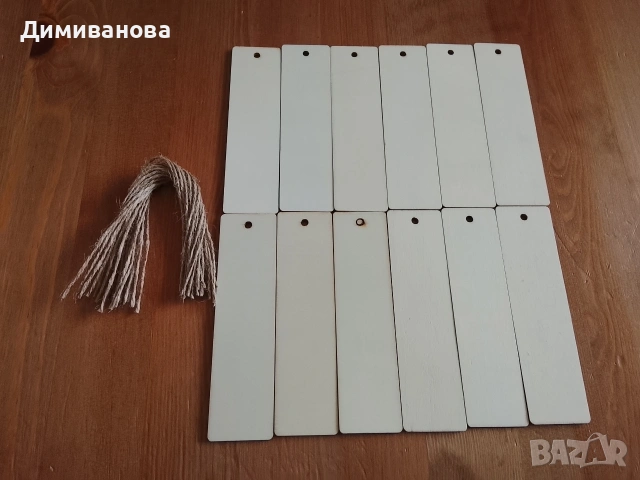 Заготовка за Дървен книгоразделител, отметка, снимка 2 - Декорация за дома - 53521387
