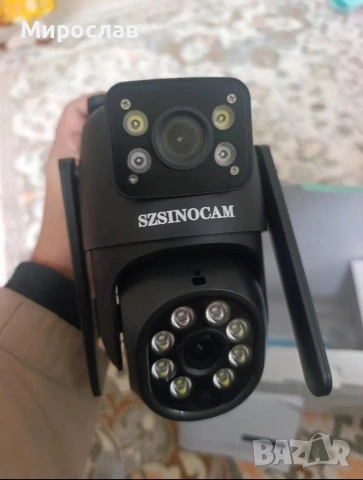 Многофункционална безжична външна охранителна камера с Wi-Fi, 1080p , снимка 5 - HD камери - 53623814