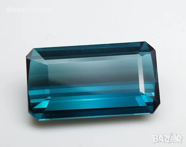 Първокласен син турмалин с VVS чистота - 6.08кт!Сертифицикат!Нов!, снимка 10 - Други - 47386400