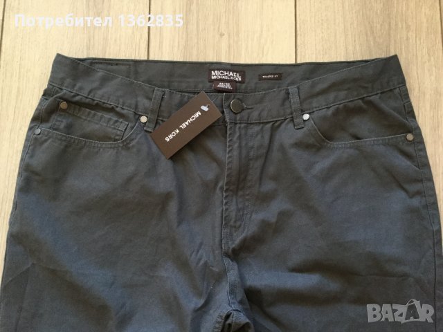 НОВИ 100 % оригинални тъмно сиви панталони дънки MICHAEL KORS размер W 34 / L 32 от САЩ, снимка 3 - Дънки - 40343705