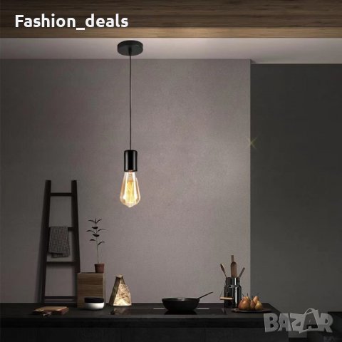 Нов метален осветител за крушка E27 държач за лампа Таванна роза Фасонка, снимка 5 - Други - 39366926