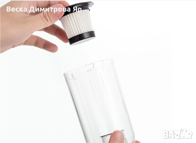 Акумулаторна домакинска ръчна прахосмукачка с 5 накрайника, снимка 15 - Прахосмукачки - 53659944