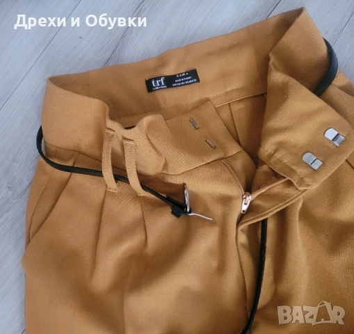 Панталон висока талия ZARA горчица , снимка 6 - Панталони - 52500070