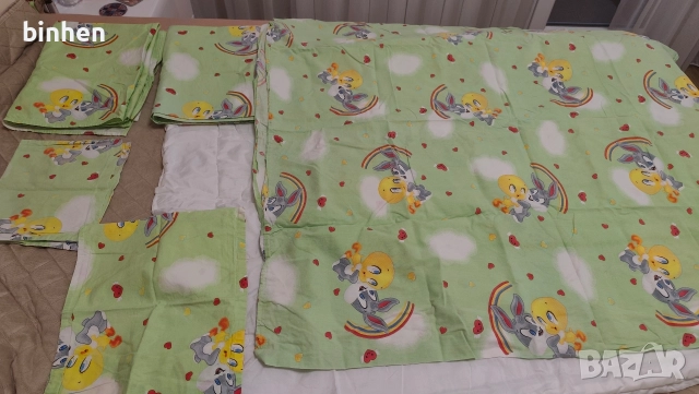 Бебешки чаршафи и олекотена завивка за бебешко креватче, снимка 2 - Спално бельо и завивки - 52584168