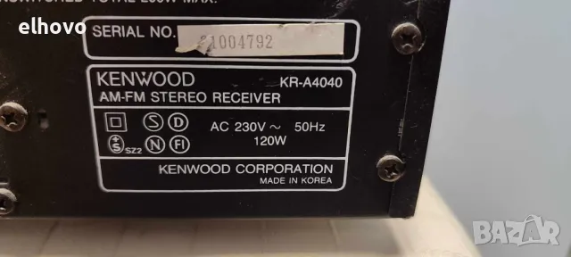 Ресивър Kenwood KR-A4040, снимка 10 - Ресийвъри, усилватели, смесителни пултове - 47787992