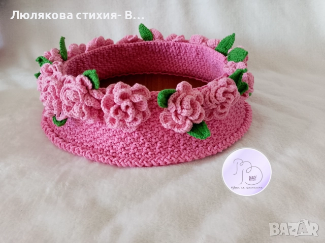 Декоративен панер с рози, снимка 5 - Други - 51621041