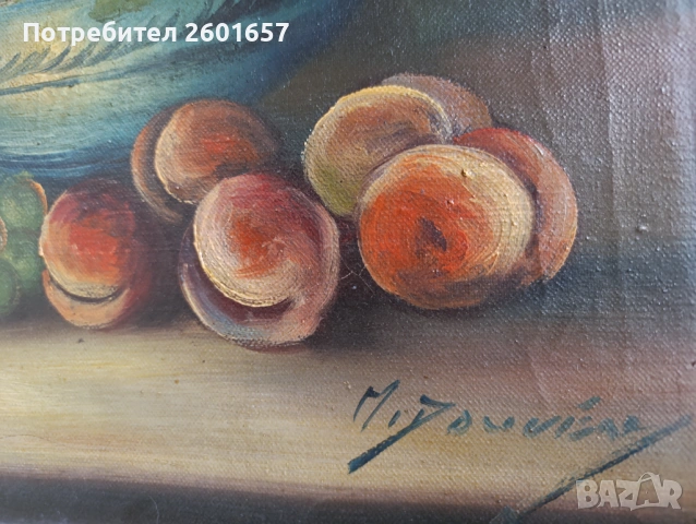 Много стара картина натюрморт., снимка 4 - Картини - 53685222