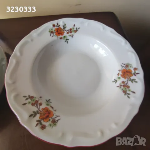 Порцеланови чинии дълбоки барок, снимка 4 - Чинии - 47743282