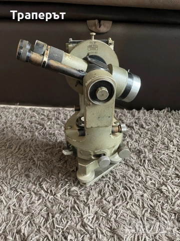 Антикварен немски теодолит, снимка 7 - Антикварни и старинни предмети - 53717356