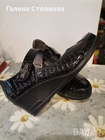 Дамски черни обувки, снимка 5 - Дамски ежедневни обувки - 34441555