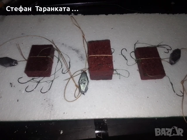 капан за риболов на сладководни риби със 4 куки или така наречената комбайна 